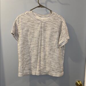 Old Navy Black and White Short Sleeve Tee